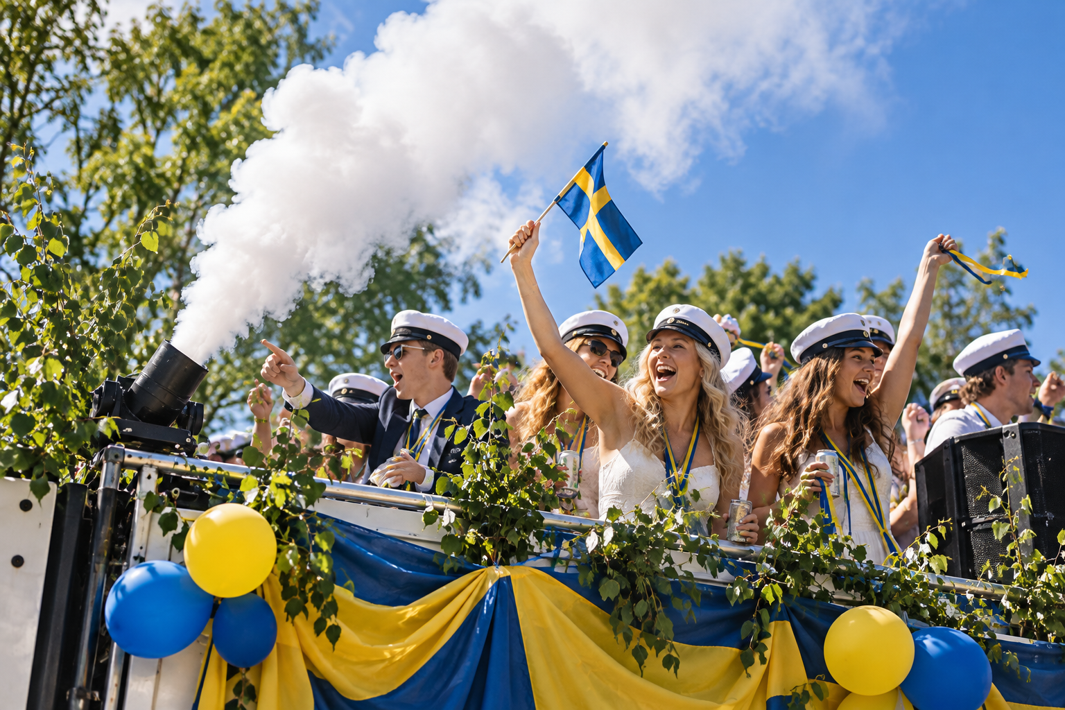 Rökmaskin till studentflak