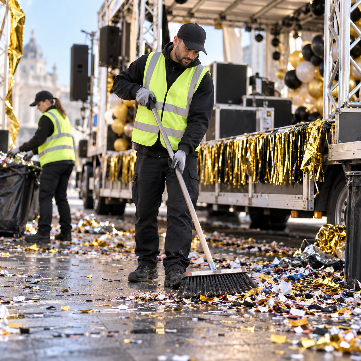 Städning efter körningen